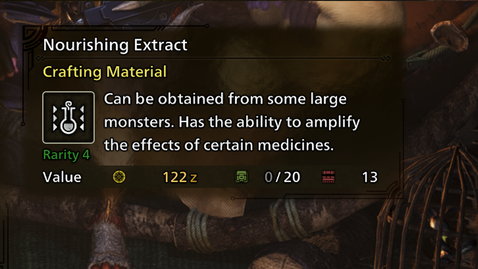 Nourishing Extracts in MH Wilds