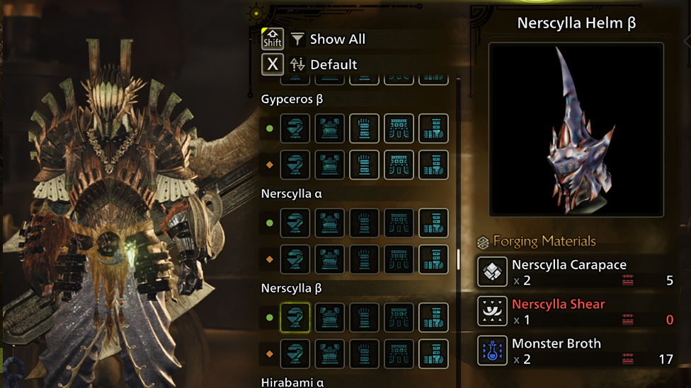 Crafting Armor With the Monster Broth