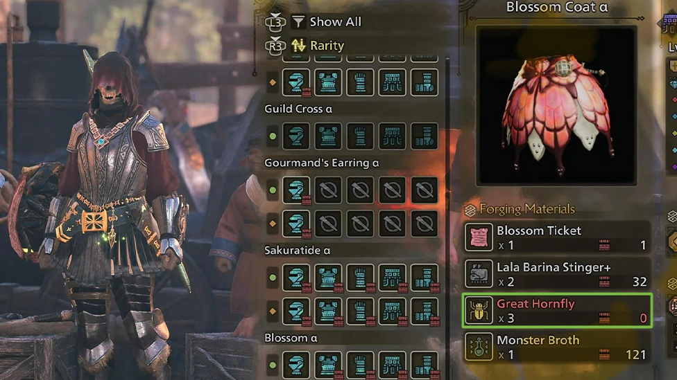 Great Hornfly is Used for Upgrading Armor and Weapons