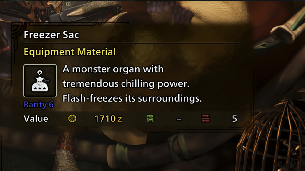 Freezer Sac in MH Wilds
