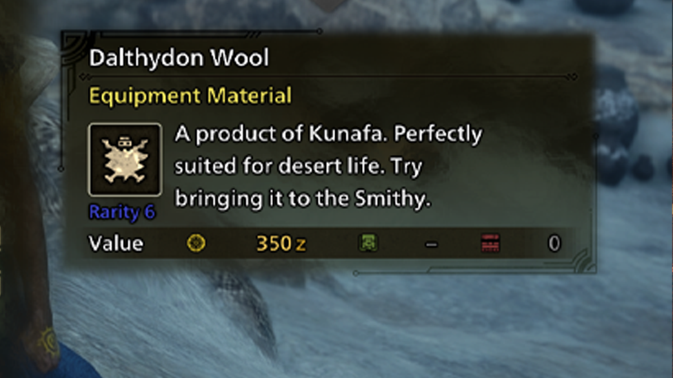 Dalthydon Wool in MH Wilds