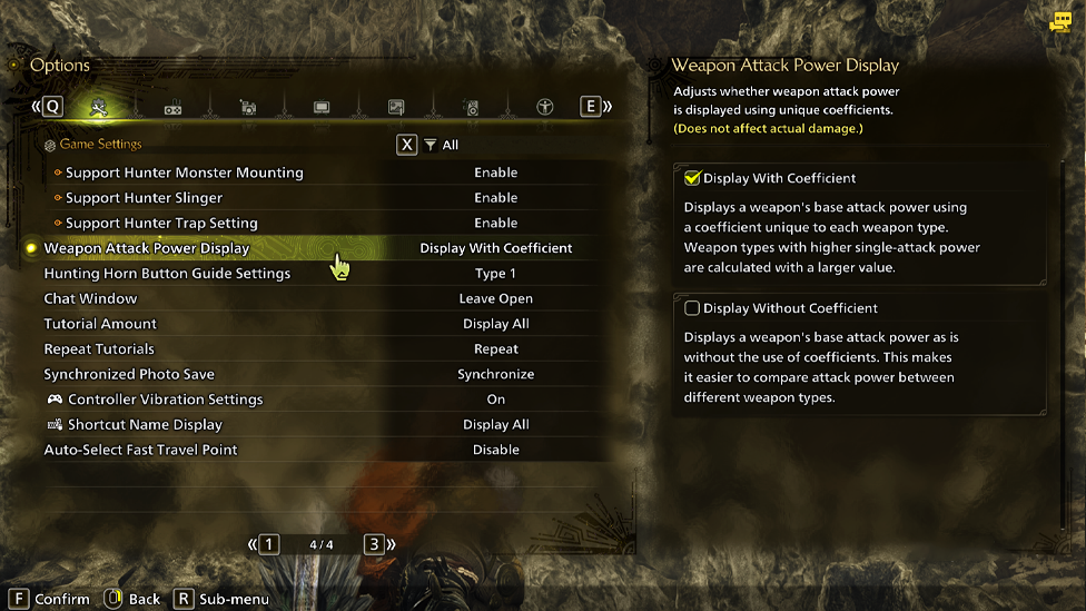 Weapon Stats Displaying