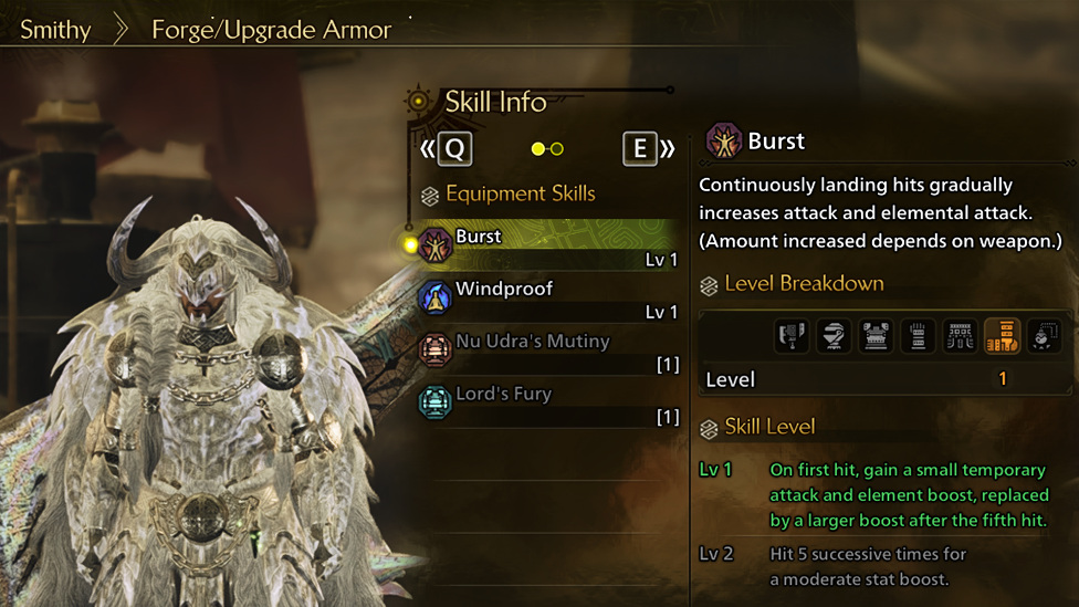 Burst Skill in MH Wilds