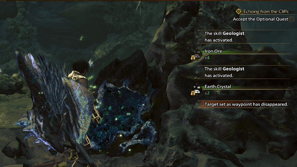 Farming Earth Crystal in Windward Plains