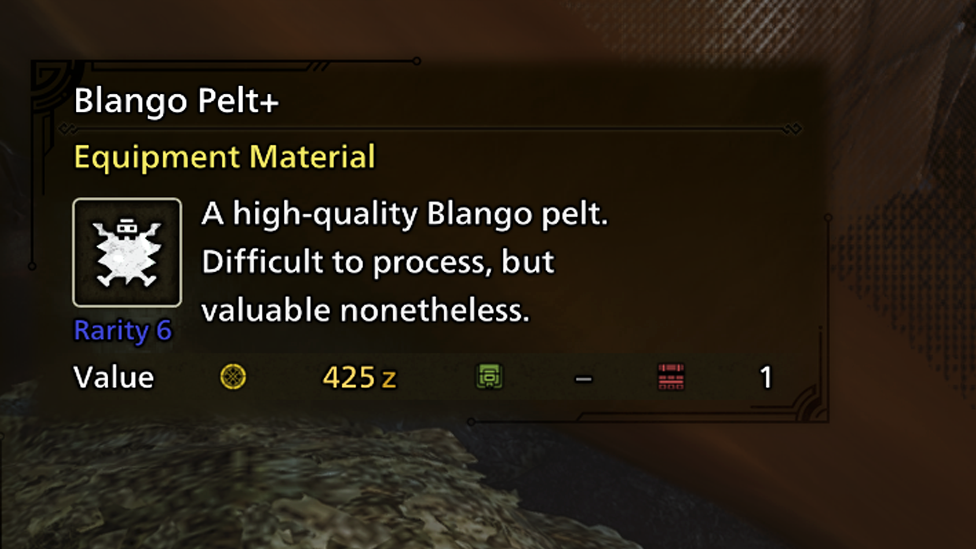 Blango Pelt + in MH Wilds