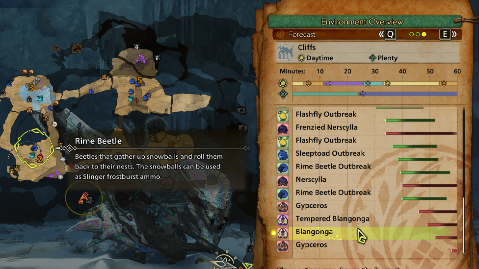 Check The Forecast Tab if There Are No Blangos For a While