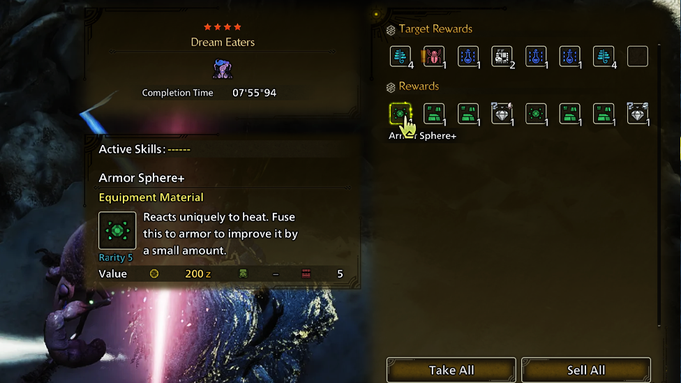 Armor Spheres Acquired Via Quests