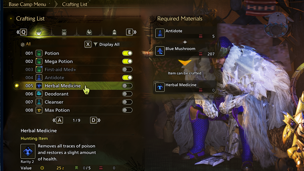 Crafting Potions For Healing