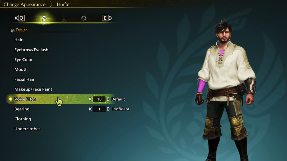 Changing Hunter's Voice