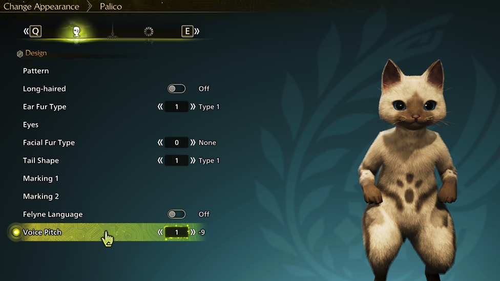 Changing Palico's Voice