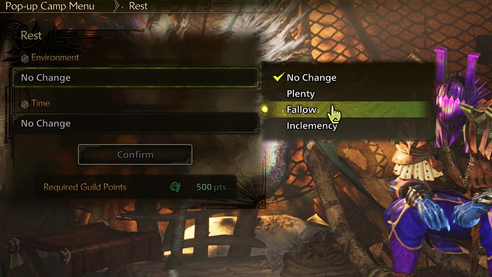 Set Up the Weather to Fallow