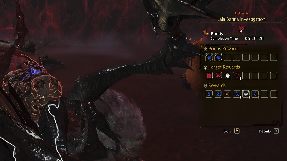 Lala Barina's Rewards