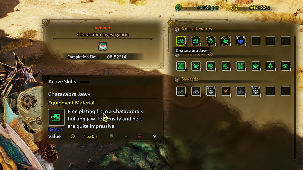 High Rank Drops from Chatacabra