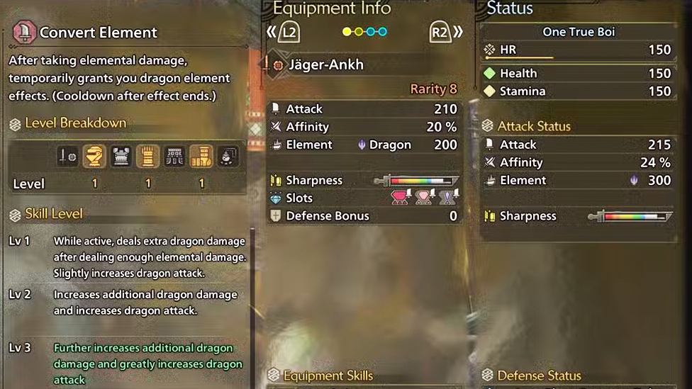 Convert Element in MH Wilds