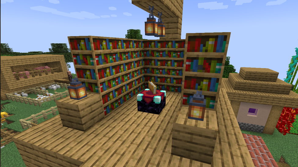 Full Level 30 Enchantment Table Setup