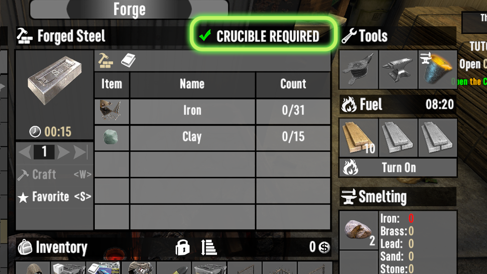 You Can Craft Steel With Crucible