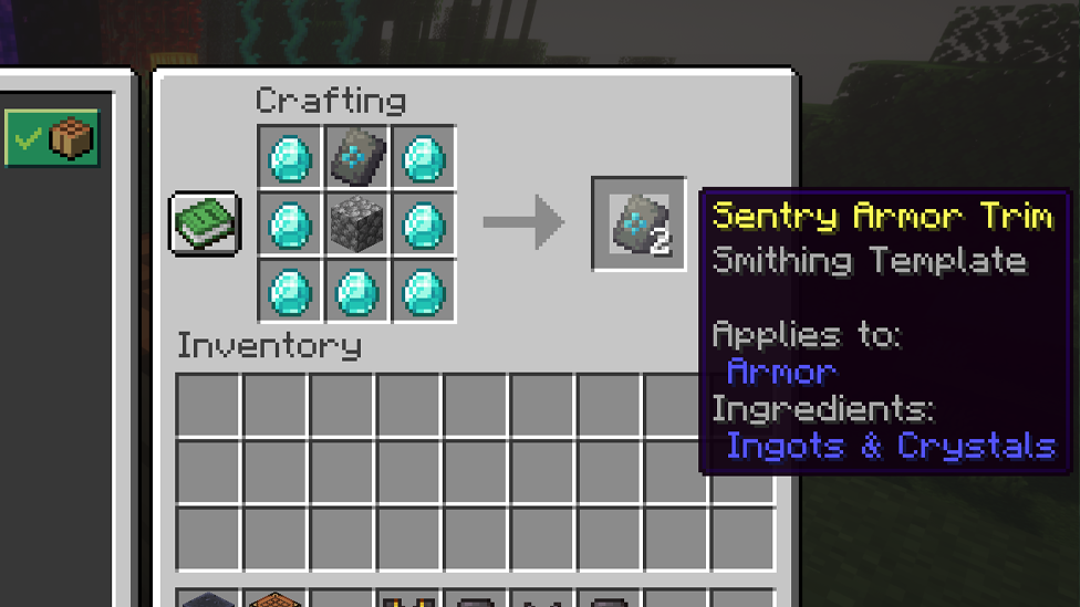 Duplicating a Smithing Template