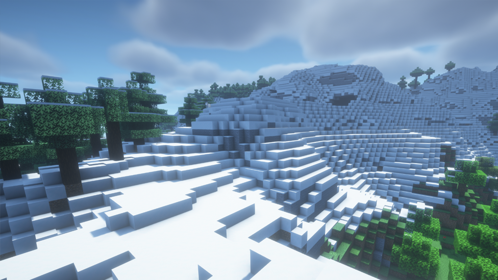 A Grove Biome in Minecraft