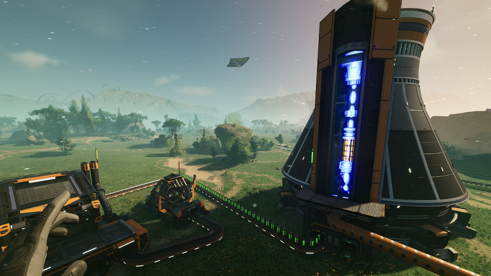 Nuclear Power Plant Grid in Satisfactory