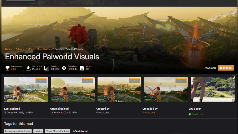 Enhanced Palworld Visuals Mod