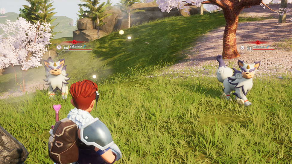 Capturing a Yakumo in Palworld