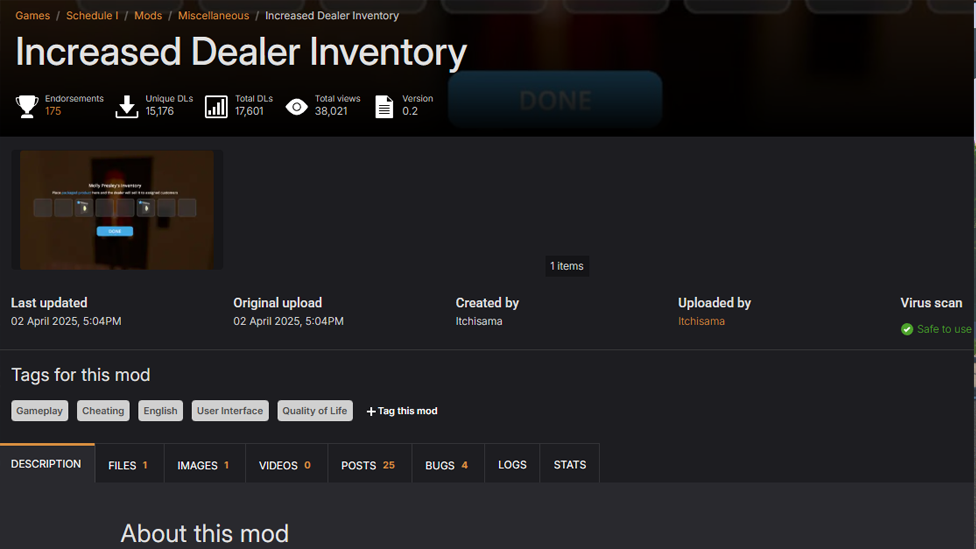 Download the Expanding Mods to Carry More Items