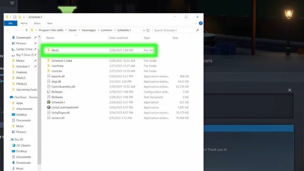 Finding the Mod Folder in Steam