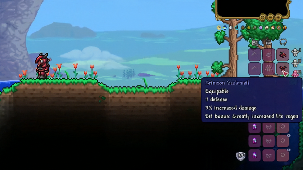 Crimson armor Scalemail Stats