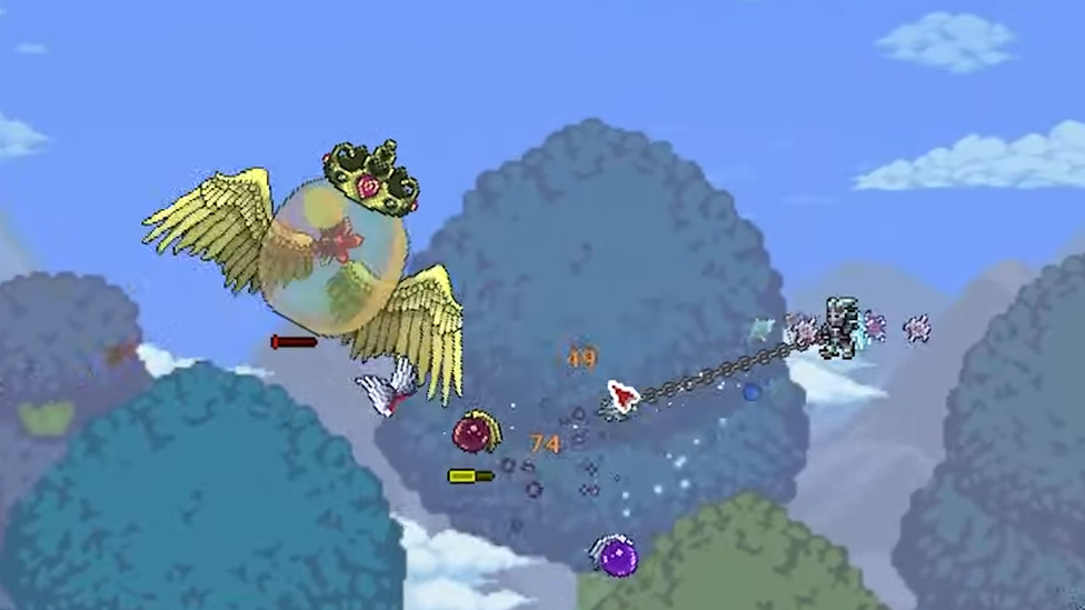 Phase 2 Happens When Slime Queen Goes Below 50% when She Changes Her Appearance and Moveset