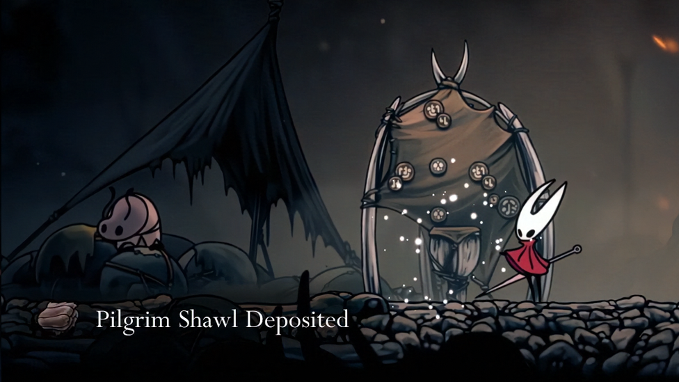 Finishing the Quest By Depositing Shawls to Wishwell