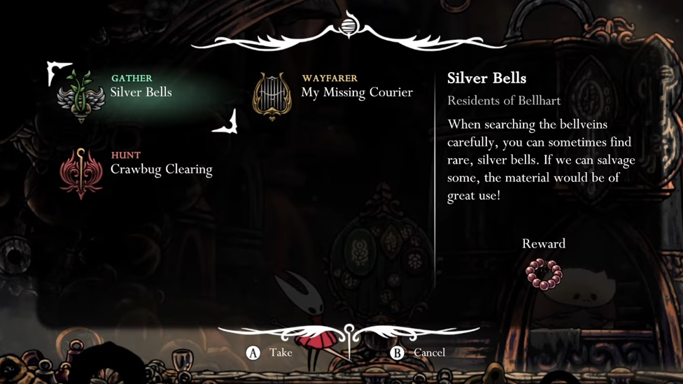 Starting the Quest at Bellharts Wish Board