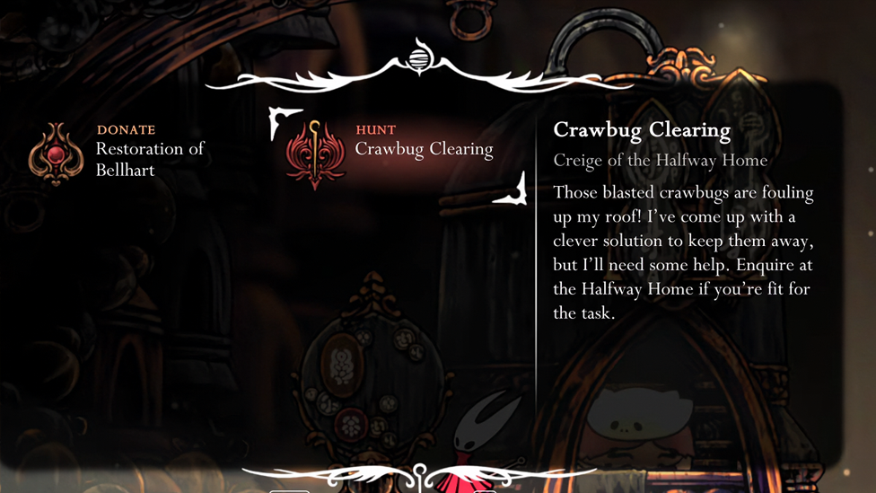 Complete Crawbug Clearing to be Rewarded with Crafting Kit