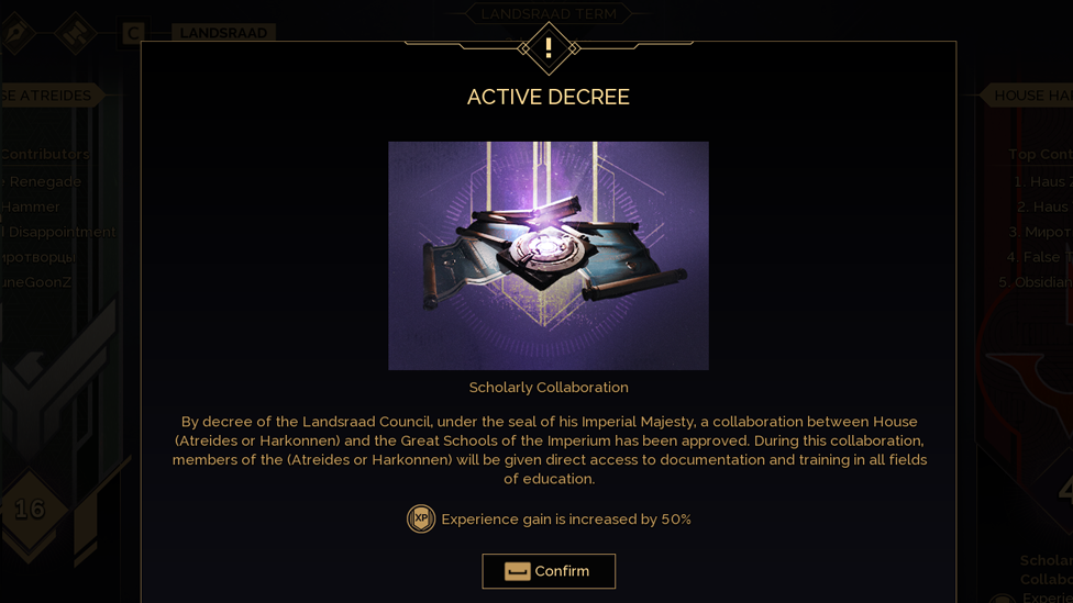 Decrees Agreed by the Victorious Faction