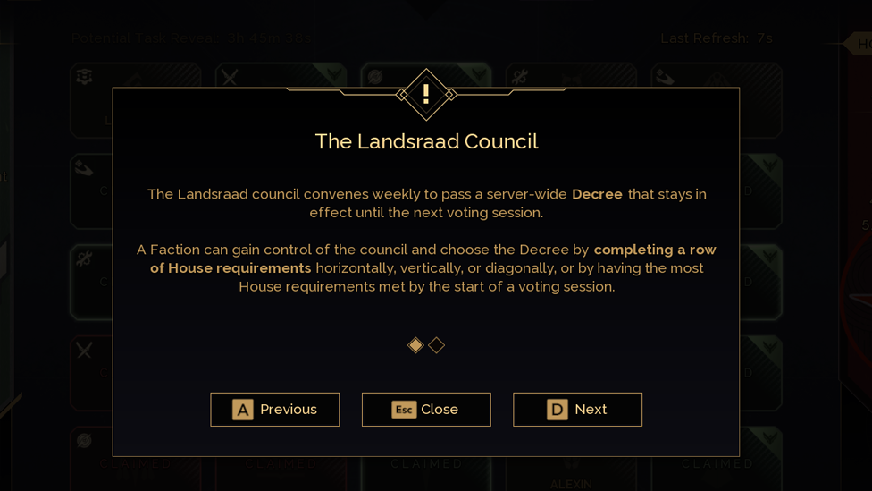 Landsraad in Dune Awakening