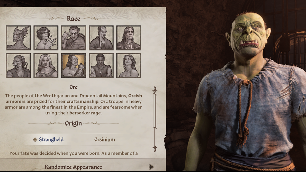 Orc in Oblivion Remastered