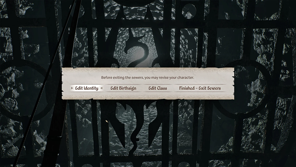 You Will Get an Option to Change Class When Exiting the Sewers