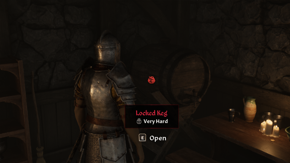 Locked Keg Which Contains Black Hand Robes