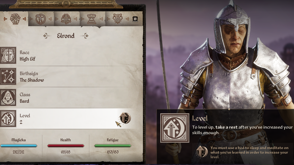 Leveling in Oblivion Remastered