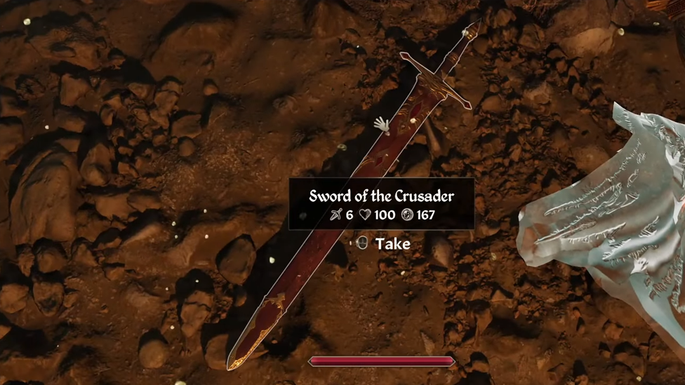 Sword of the Crusader in Oblivion Remastered