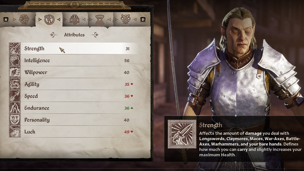 Level Your Strength to Add Points to Encumbrance