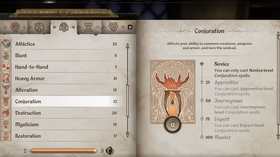 Conjuration Skill in Oblivion Remastered