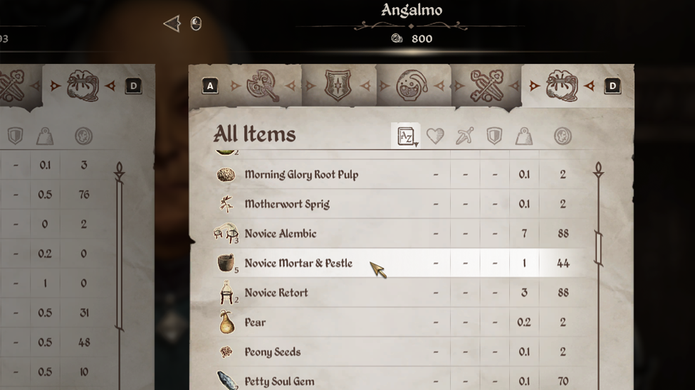 Buying Alchemy Equipment in Oblivion Remastered