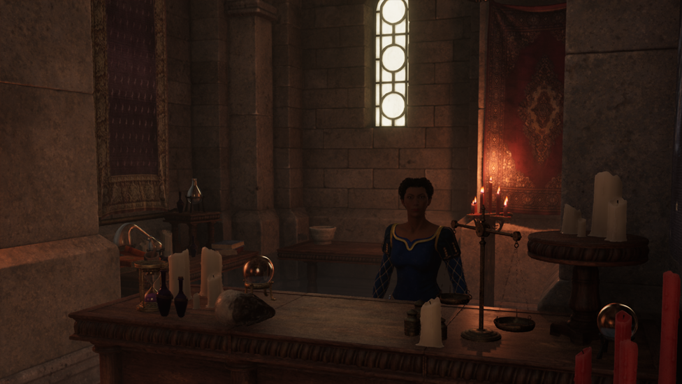 Purchasing Cyrodilic brandy from the Gilded Carafe in Oblivion Remastered