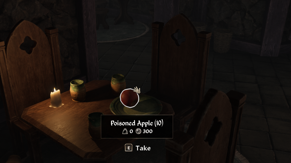 Leave Only Apple at Disposal Near the Table
