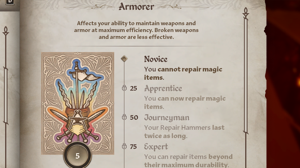 Armorer Skill in Oblivion Remastered