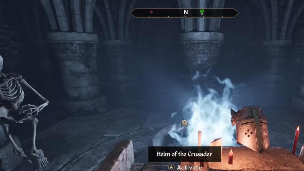 The Crusader's Helm in Oblivion Remastered