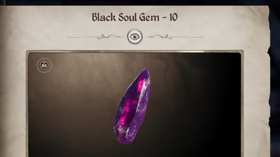 Black Soul Gem in Oblivion Remastered