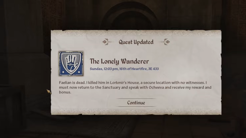 The Lonely Wanderer Quest is One of the Darkest Quests