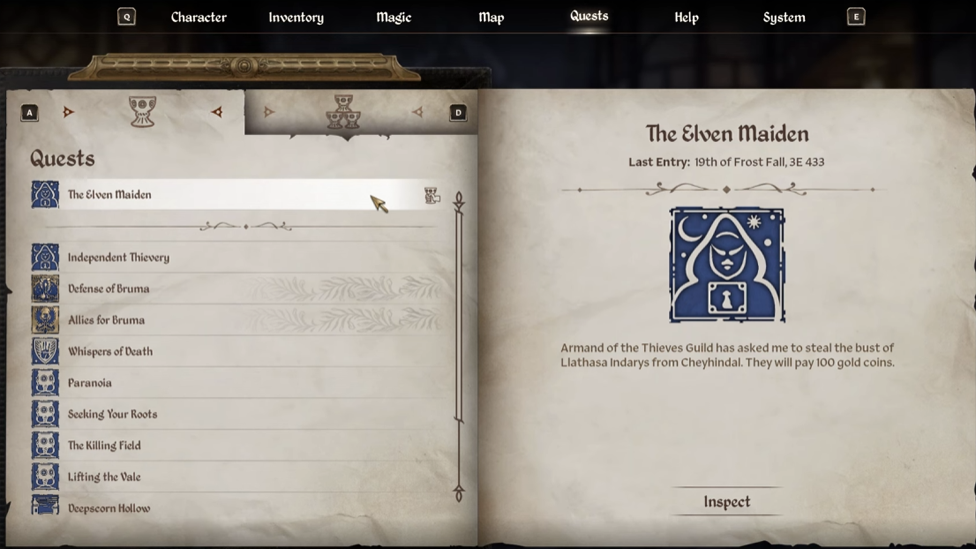 The Elven Maiden Quest in Oblivion Remastered