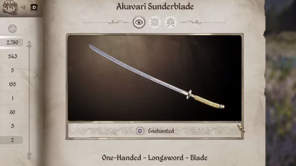 Akavari Sunderblade  in Oblivion Remastered